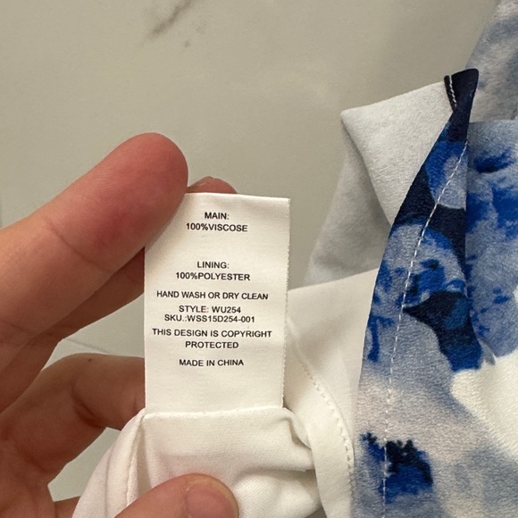 WYLDR Blue and White Floral Mini Skirt - Picture 5 of 5